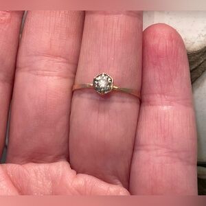 Satomi Kawakita .24 Carat 18K rose gold Brown Hexagon Ring, 6.75-8.25